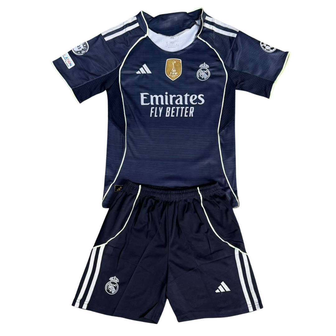 UNIFORME NIÑO REAL MADRID VISITANTE 2025/2026