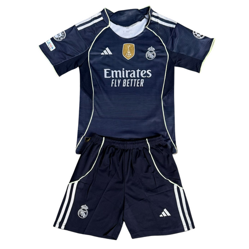 UNIFORME NIÑO REAL MADRID VISITANTE 2025/2026