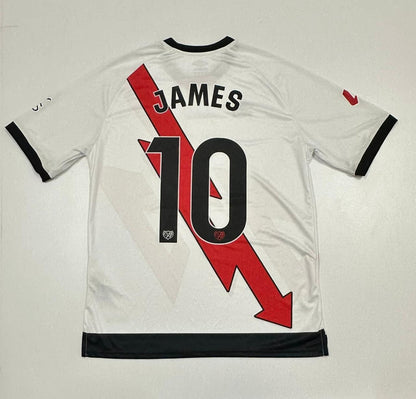 CAMISETA RAYO VALLECANO LOCAL 2024/2025 DORSAL JAMES RODRIGUEZ