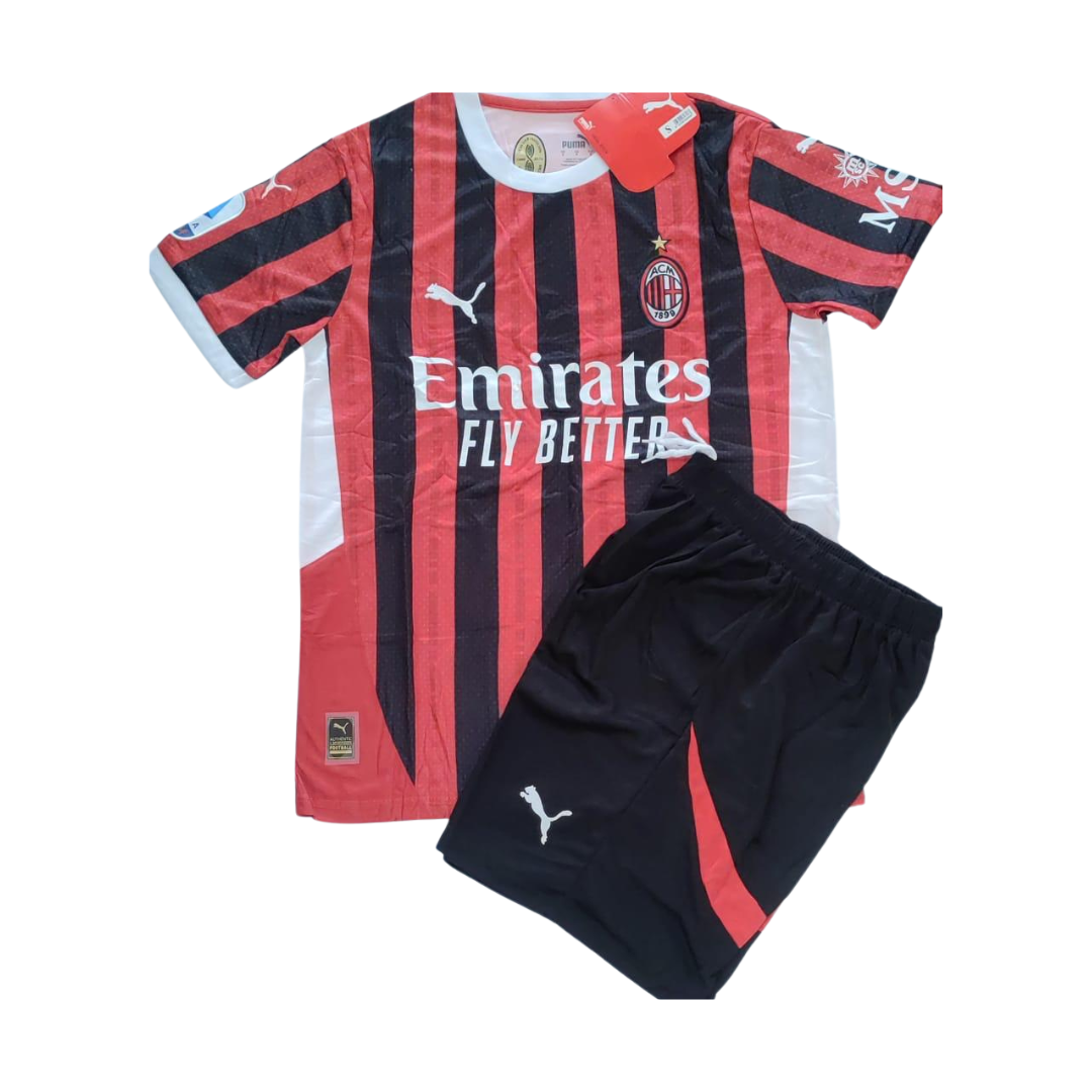 UNIFORME NIÑO MILAN LOCAL 2024/2025