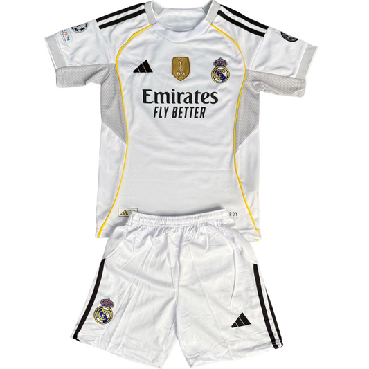 UNIFORME NIÑO REAL MADRID LOCAL 2025/2026