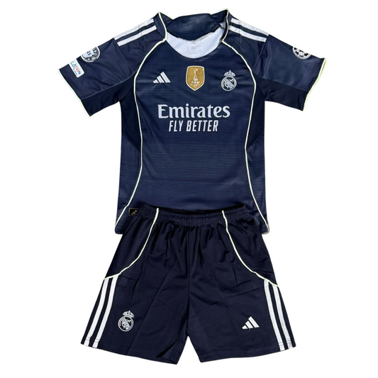 UNIFORME NIÑO REAL MADRID VISITANTE 2025/2026