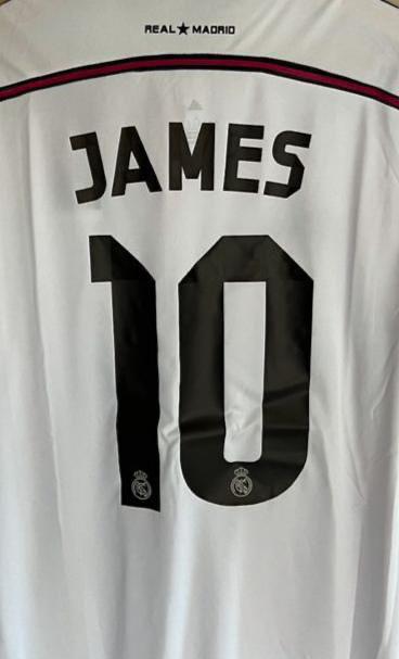 CAMISETA REAL MADRID EDICIÓN JAMES RODRIGUEZ TEMPORADA 2014/2015