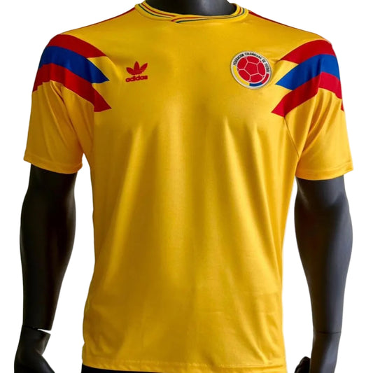 CAMISETA SELECCIÓN COLOMBIA RETRO 90 LOCAL RELANZAMIENTO