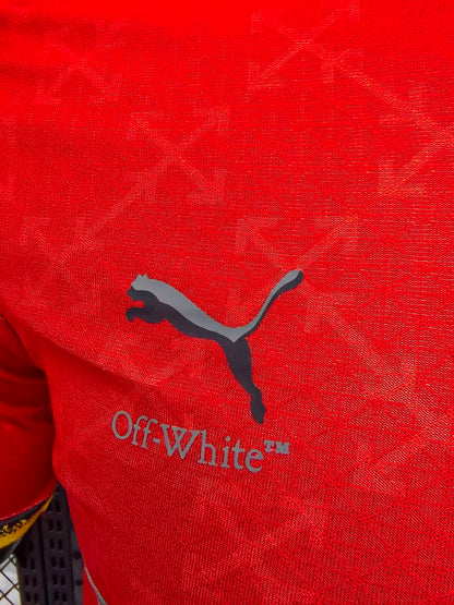 CAMISETA EDICIÓN ESPECIAL MILÁN OFF WHITE ROJO